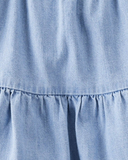 Toddler Girl Organic Cotton Chambray Dress
