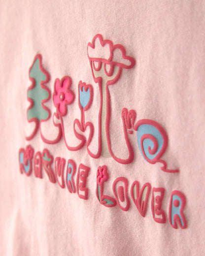 Toddler Girl 'Nature Lover' Short-Sleeve Tie Top - Pink