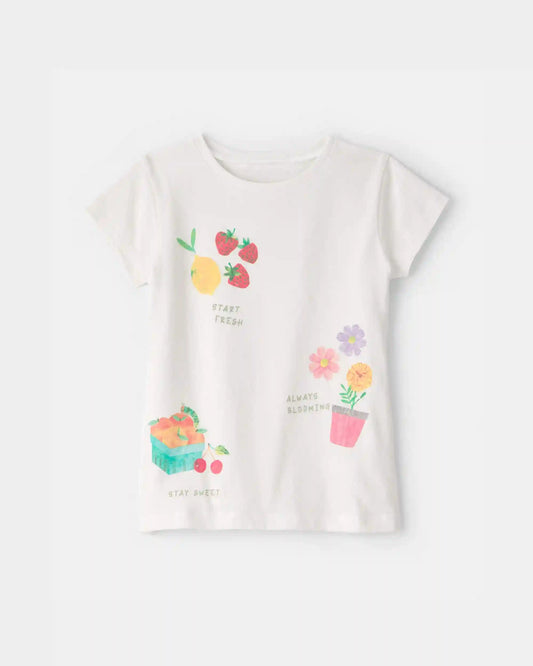 Toddler Girl The Very Hungry Caterpillar™ Floral Fruit Graphic Tee - White