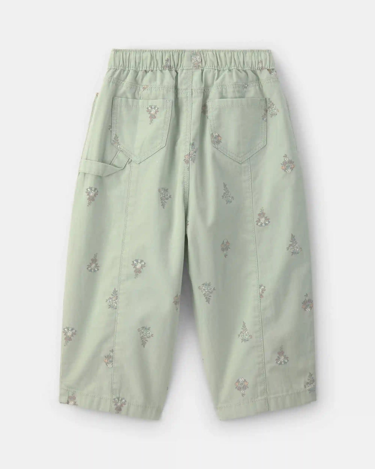 Toddler Girl Floral Barrel Pants - Green
