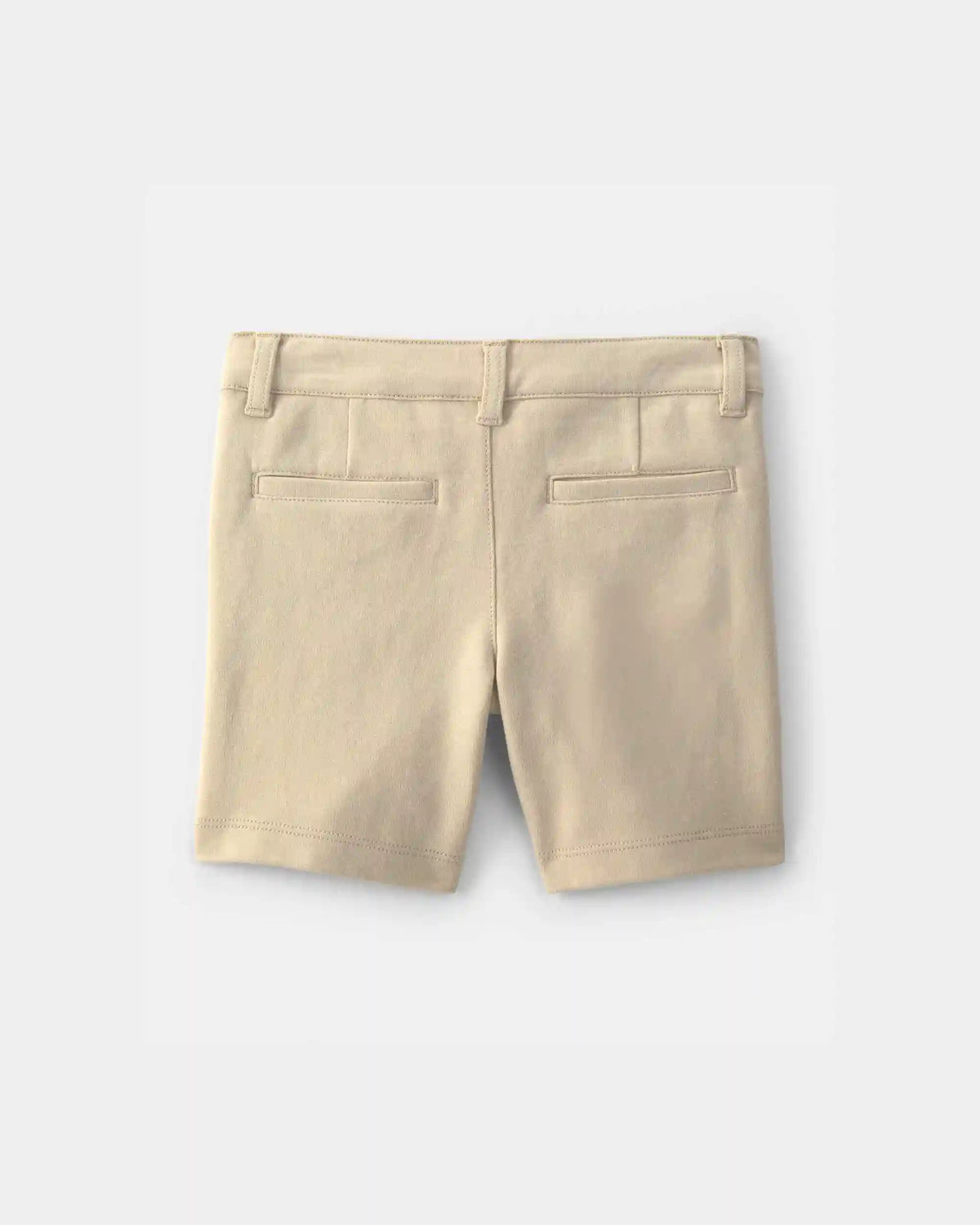 Toddler Girl Uniform Ponte Knit Shorts - Khaki