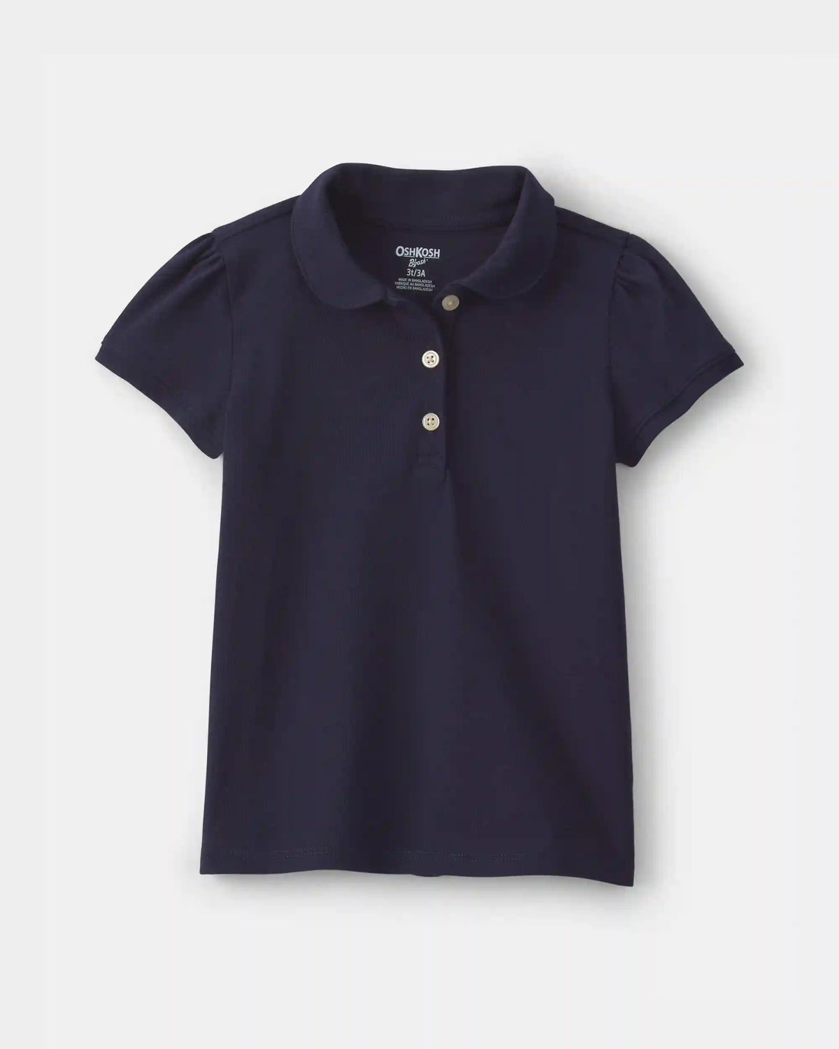 Toddler Girl Uniform Polo Shirt - Navy