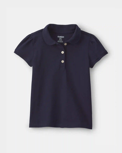 Toddler Girl Uniform Polo Shirt - Navy