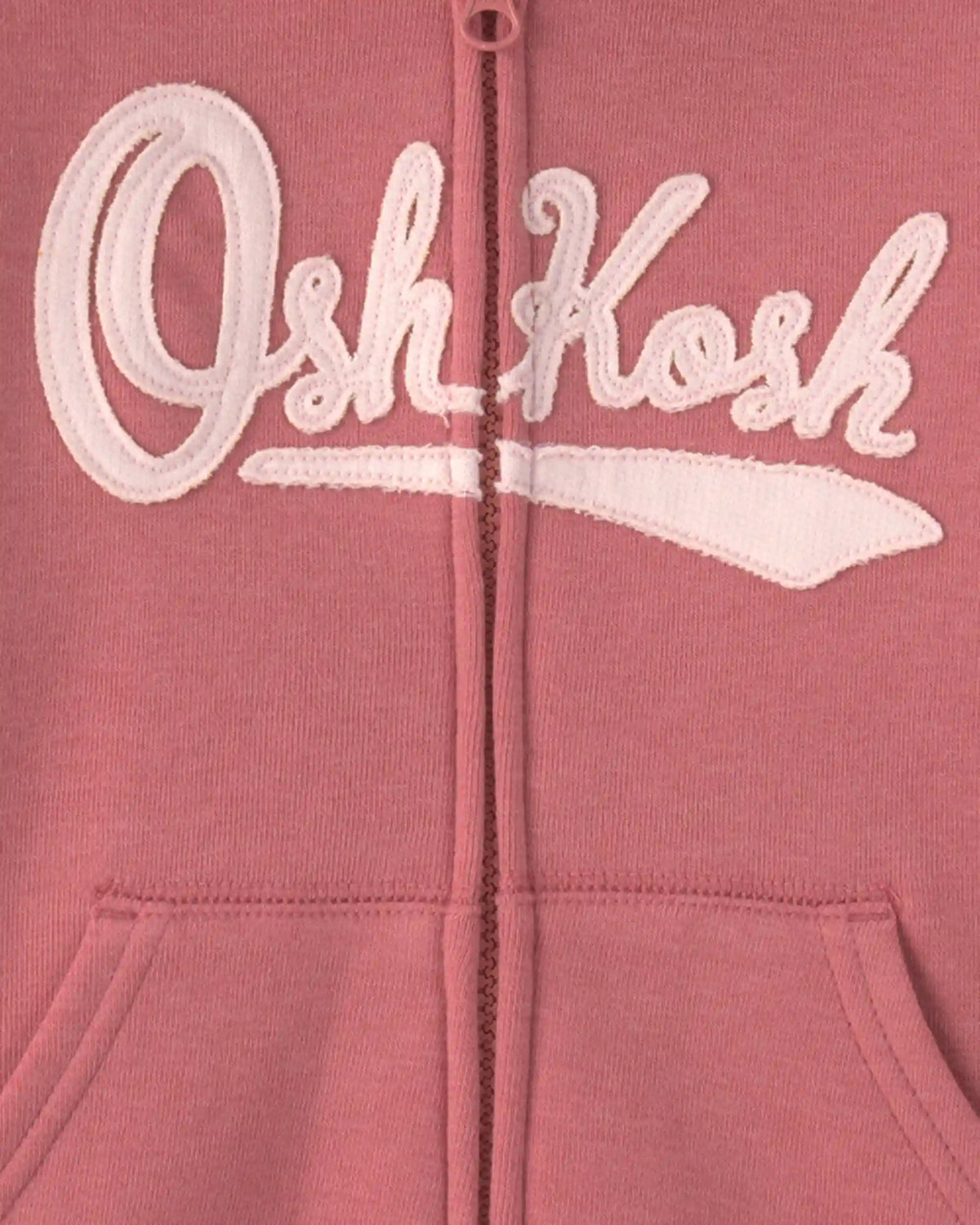 Toddler Girl OshKosh Logo Fleece Zip-Up Hoodie - Pink