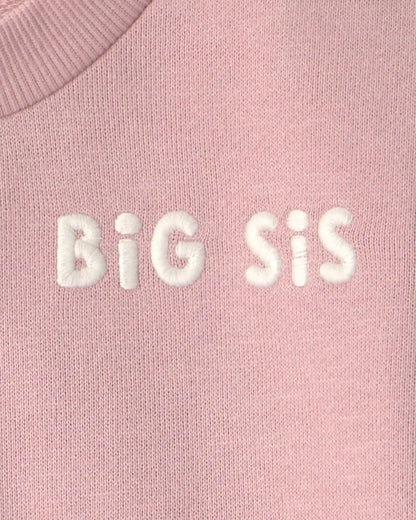 Toddler Girl Organic Cotton Big Sis Pullover