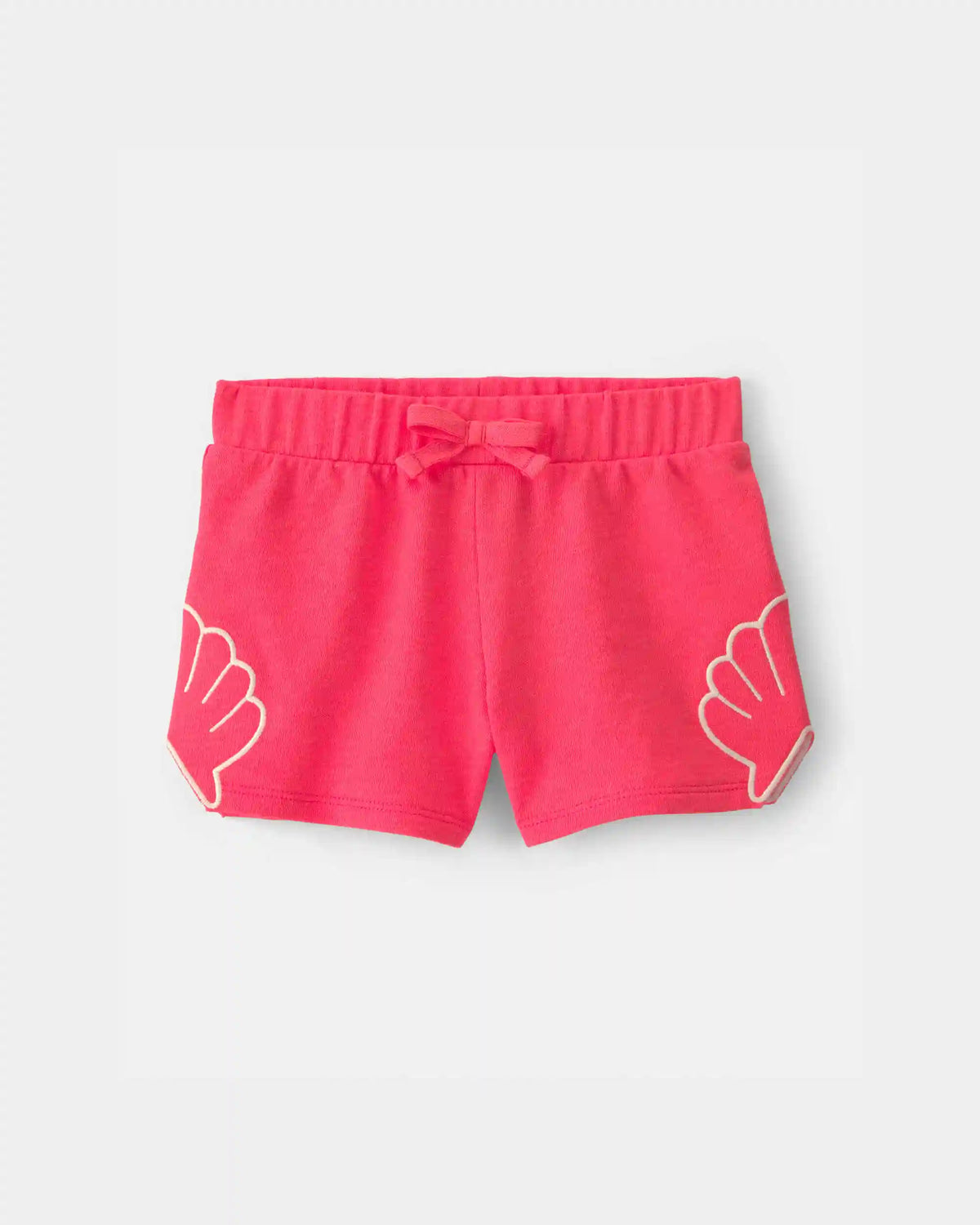 Toddler Girl Shell French Terry Shorts - Coral