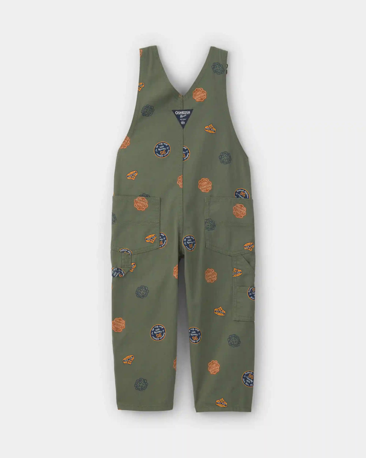 Toddler Patch Logo Overalls - Green