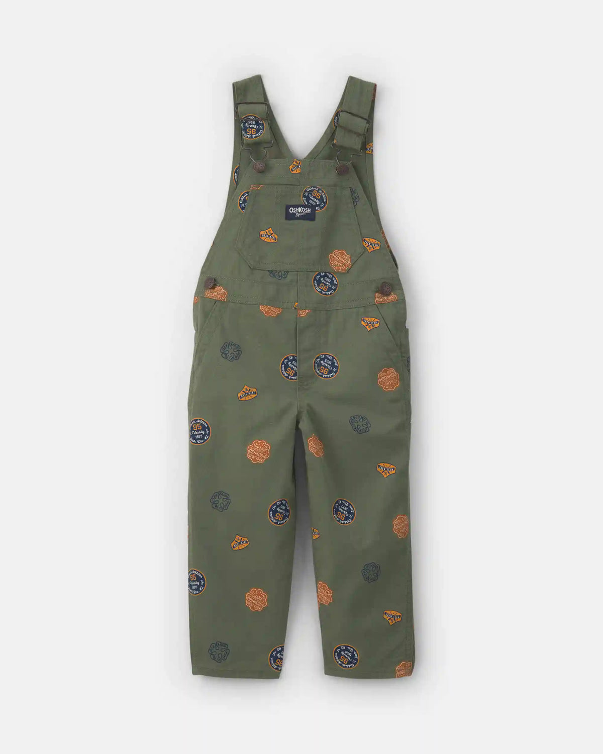 Toddler Patch Logo Overalls - Green