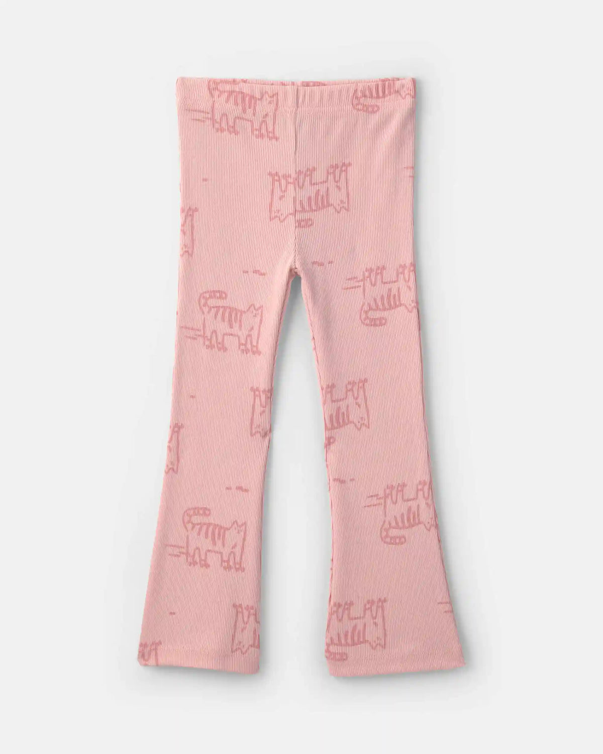 Toddler Girl Cat Long-Sleeve Top & Pant Set - Pink