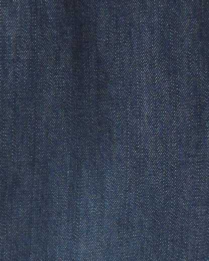 Toddler Boy Buffalo Check Denim Overalls - Dark Wash