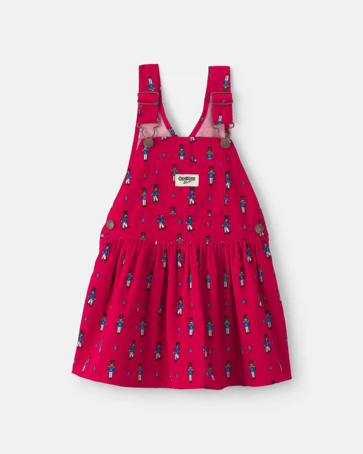 Toddler Girl Nutcracker Corduroy Skirtall - Red
