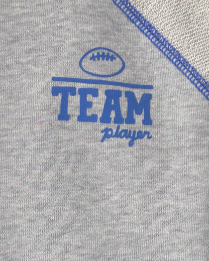Toddler Boy 2-Piece 'Team Player' French Terry Sweatshirt & Pant Set - Grey