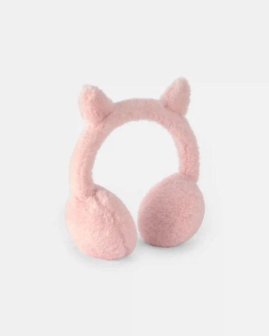 Toddler Girl Cat Earmuffs - Pink