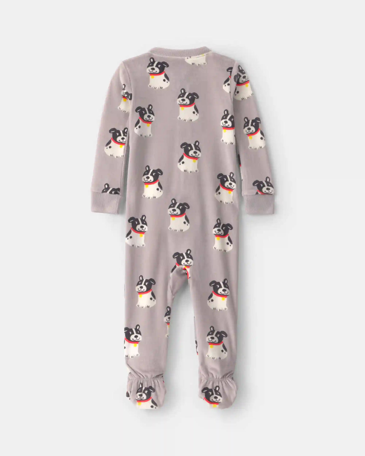 Toddler Boy 1-Piece Dog DreamPlush Snug Fit Footed Pajama - Grey