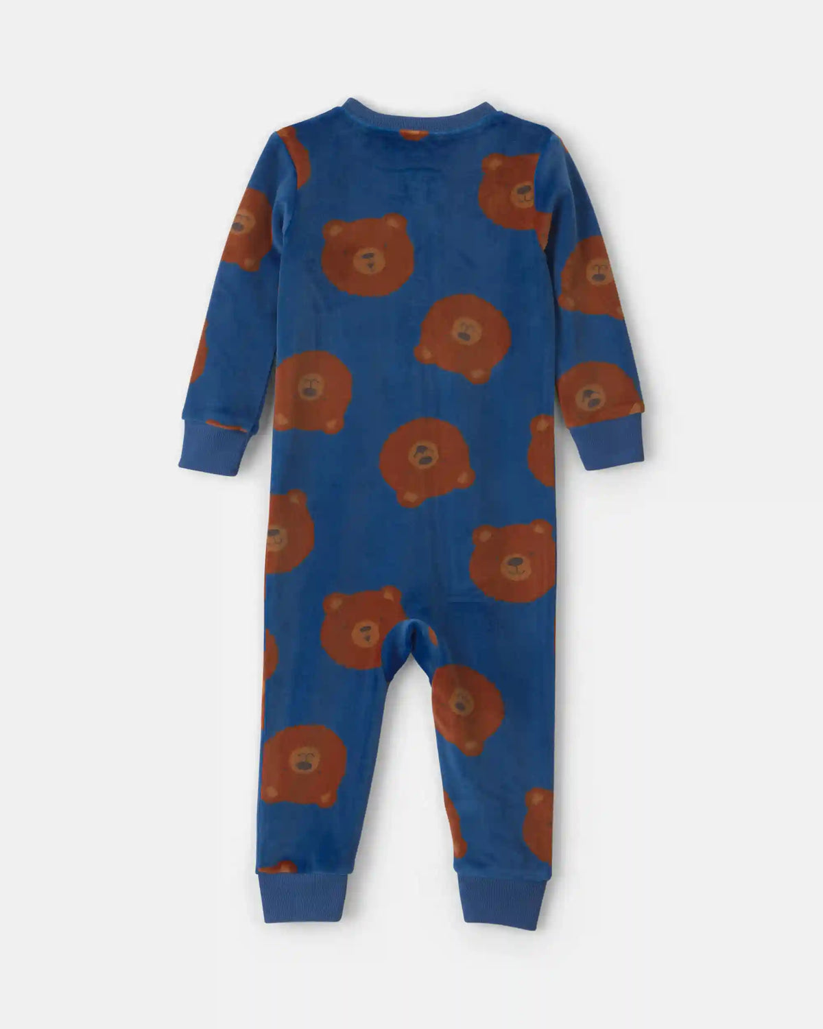 Toddler Boy 1-Piece Bear DreamPlush Snug Fit Pajama - Navy Blue