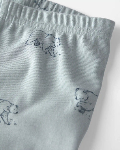 Toddler 2-Piece Organic Cotton Pajamas in Winter Bears