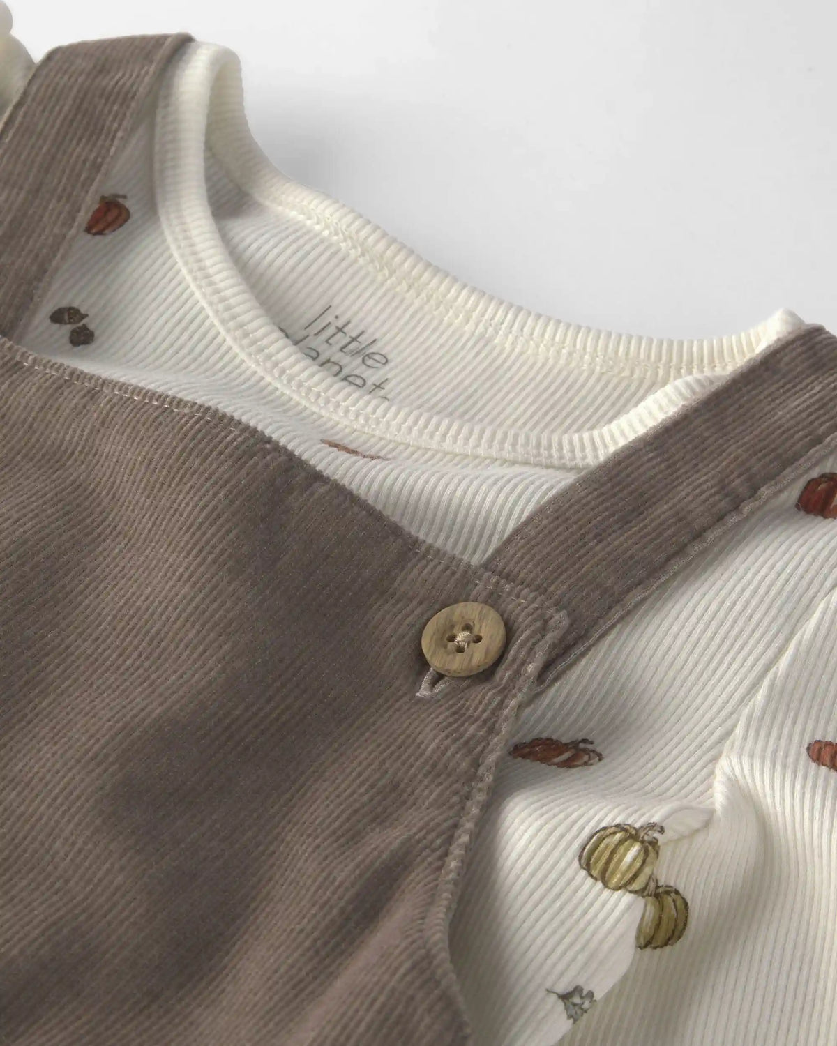 Toddler Girl 2-Piece Organic Cotton Corduroy Jumper Set