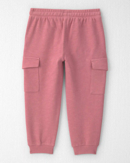 Toddler Girl Organic Cotton French Terry Cargo Pants