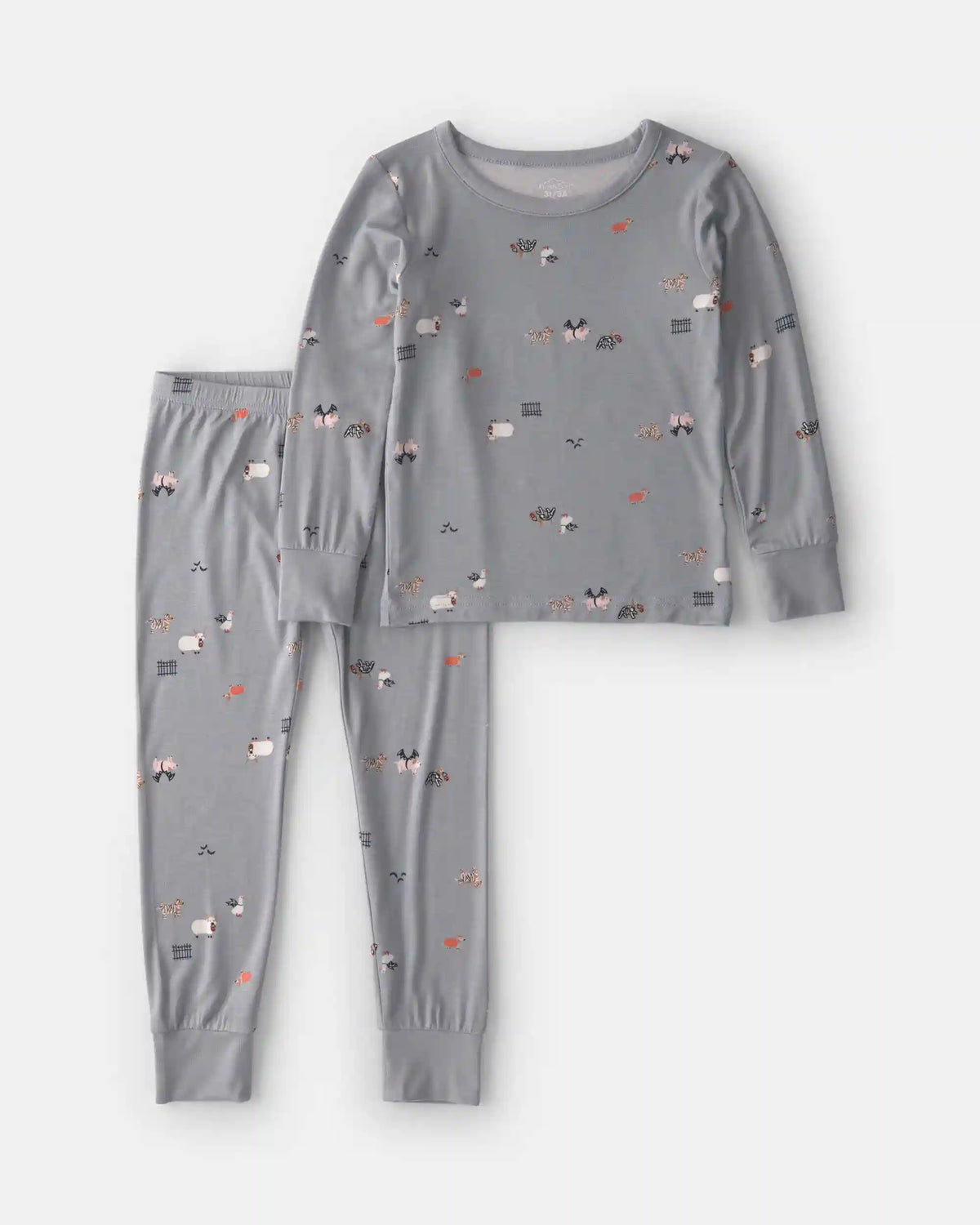 Toddler 2-Piece Halloween PurelySoft™ Snug Fit Pajama Set - Grey