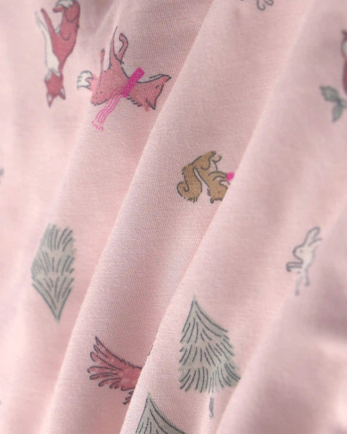 Toddler Girl 2-Piece Woodland PurelySoft™ Snug Fit Pajama Set - Pink