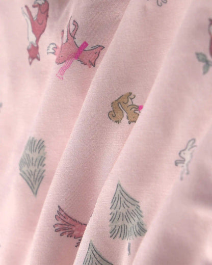 Toddler Girl 2-Piece Woodland PurelySoft™ Snug Fit Pajama Set - Pink