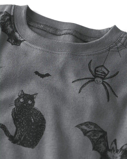 Toddler 2-Piece Organic Cotton Pajamas in Spooky Creatures