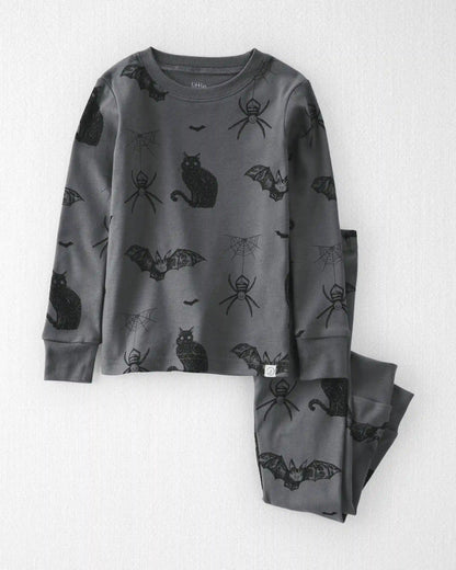Toddler 2-Piece Organic Cotton Pajamas in Spooky Creatures