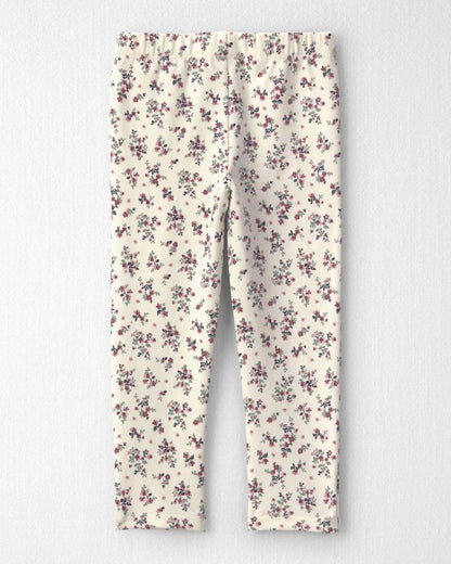 Toddler Girl 2-Pack Recycled Fleece Bottoms Made with Organic Cotton