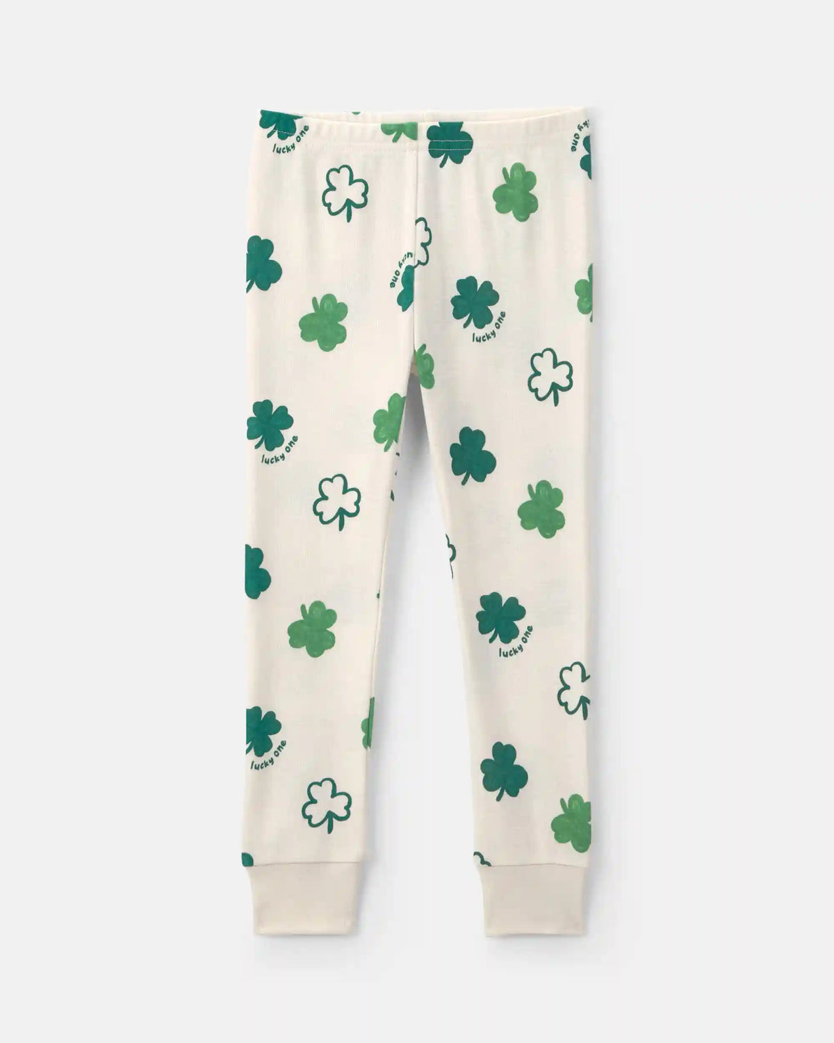 Toddler St Patrick's Day Cotton Snug Fit 2-Piece Pajama Set - Green/Cream