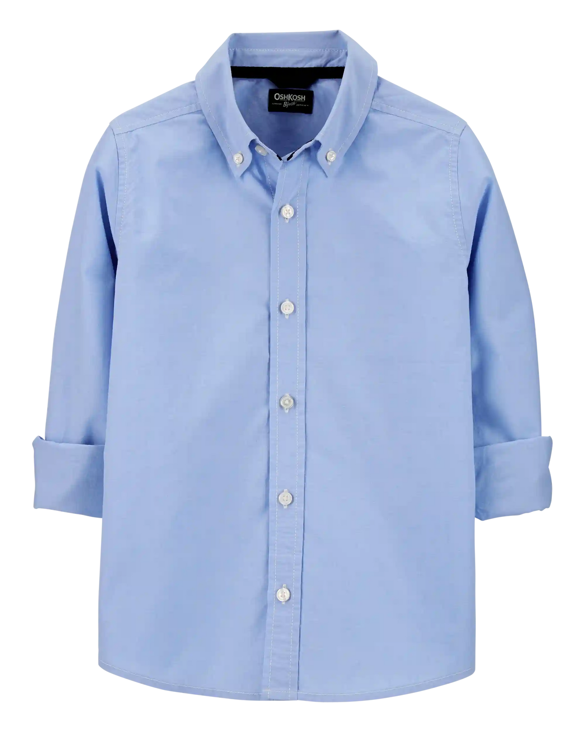 Boys Uniform Button-Front Shirt - Blue