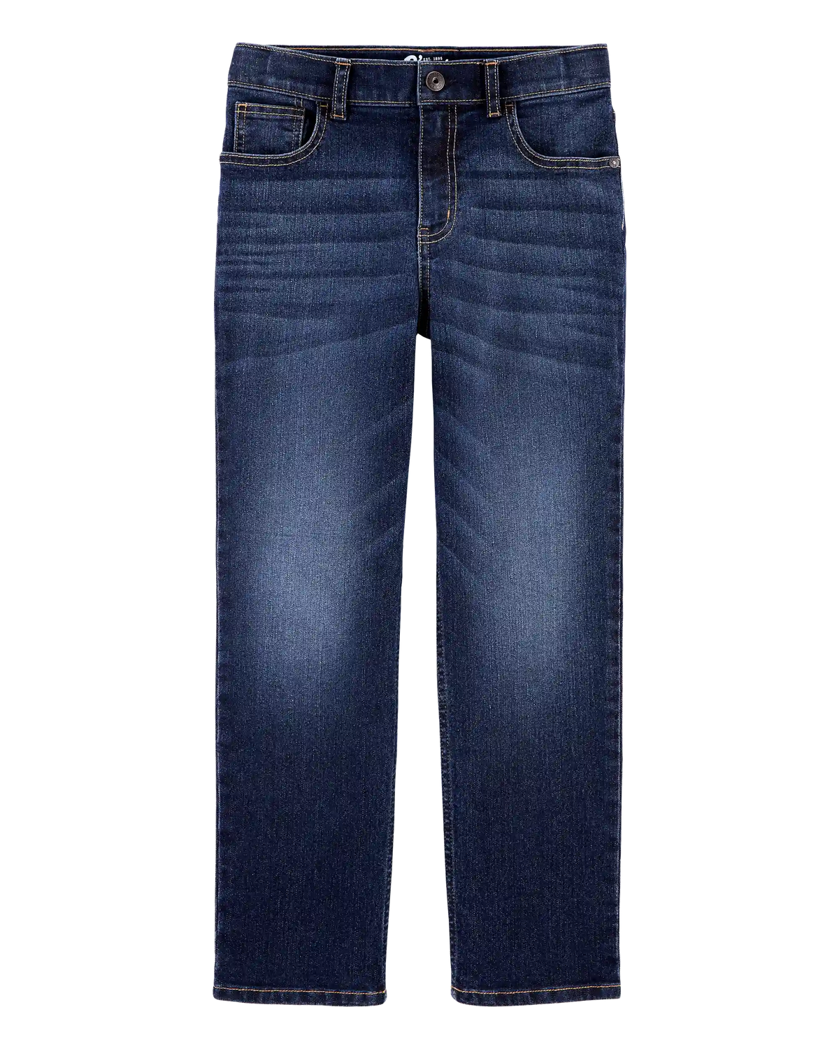 Kid Dark Wash Husky-Fit Classic Jeans