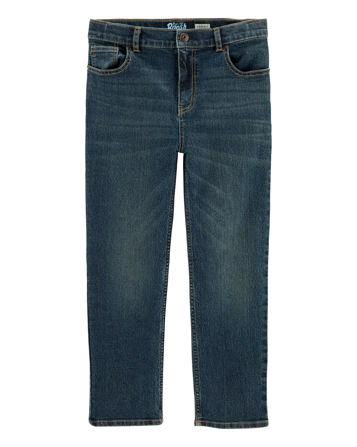 Kid Husky Fit Straight Jeans in Dark Rinse