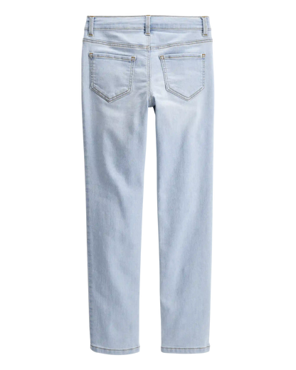 Kid Light Blue Ice Wash Skinny-Leg Jeans