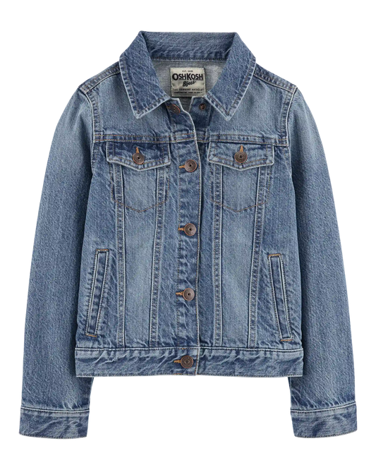 Girls Denim Jacket - Medium Wash