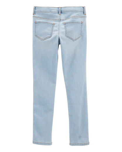 Kid Blue Ice Wash Slim Fit Skinny-Leg Jeans