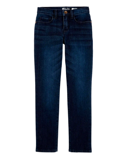 Kid Dark Wash Slim-Fit Skinny-Leg Jeans