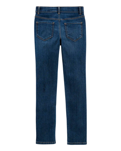 Kid Dark Blue Wash Super Skinny-Leg Jeans