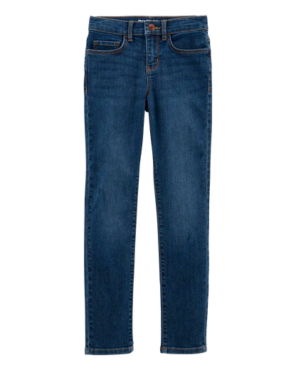 Kid Dark Blue Wash Super Skinny-Leg Jeans