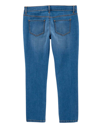 Kid Medium Blue Wash Plus-Fit Skinny-Leg Jeans