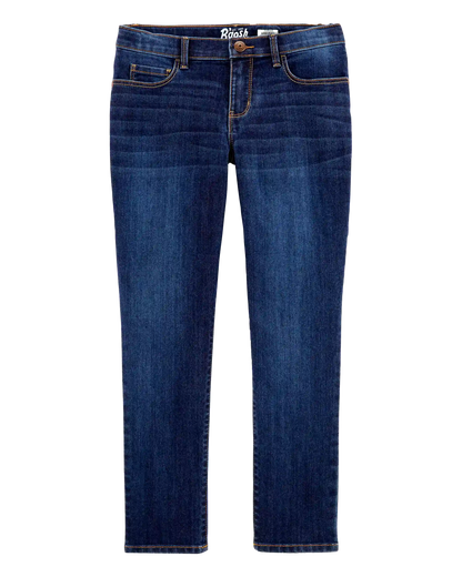 Kid Dark Wash Plus-Fit Skinny-Leg Jeans