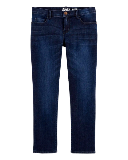 Kid Dark Wash Plus-Fit Skinny-Leg Jeans