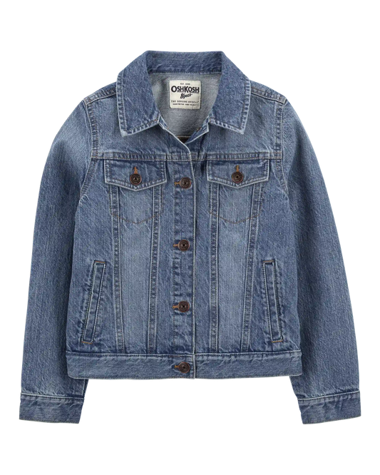 Girls Denim Jacket - Medium Wash