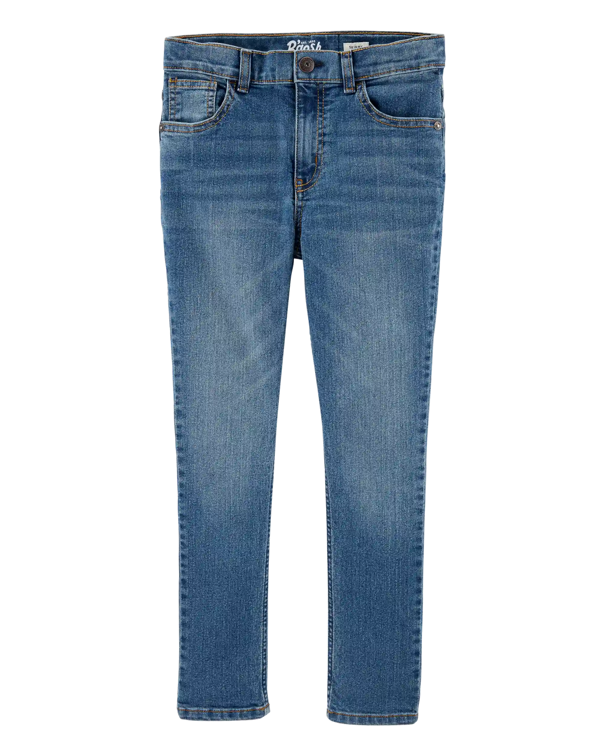 Boys Medium Blue Wash Skinny-Leg Jeans