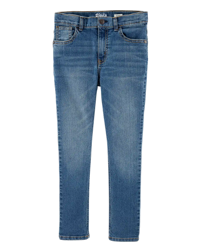 Boys Medium Blue Wash Skinny-Leg Jeans