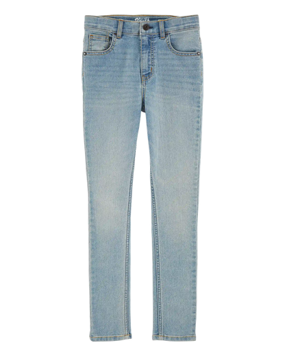 Kid Light Blue Wash Skinny-Leg Jeans