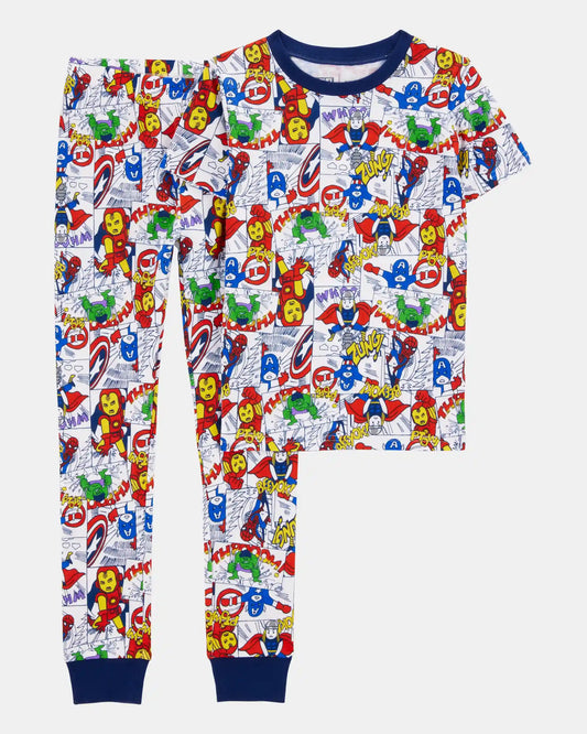 Boys MARVEL© Snug Fit Cotton 2-Piece Pajamas