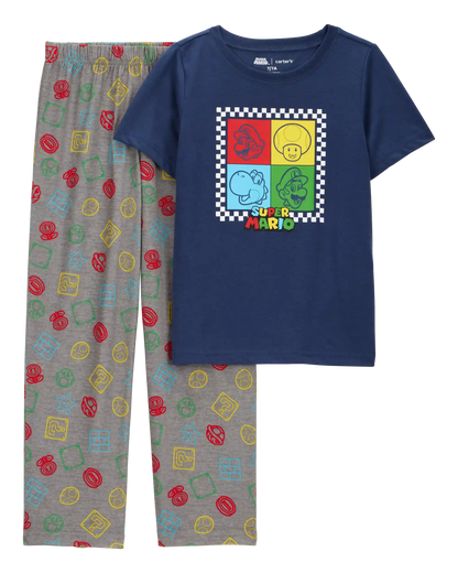 Boys Super Mario Bros™ Loose Fit 2-Piece Pajamas