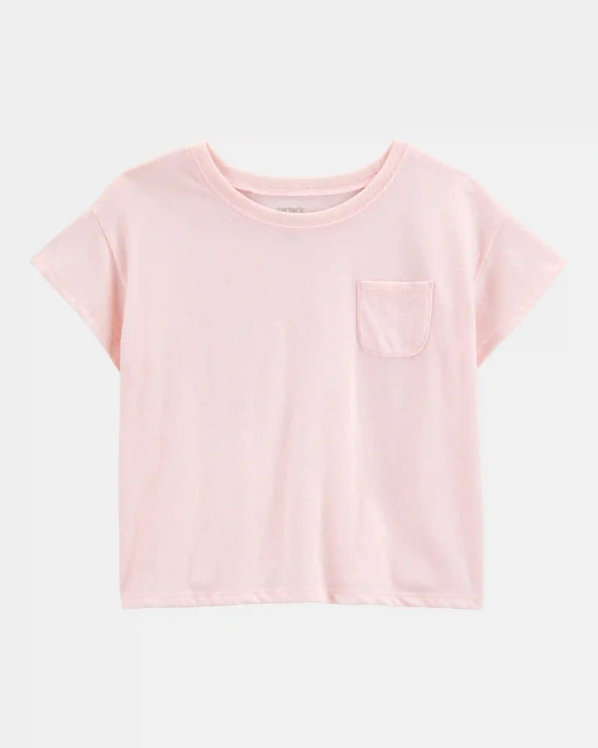 Kid Solid Short-Sleeve Fashion Top - Pink