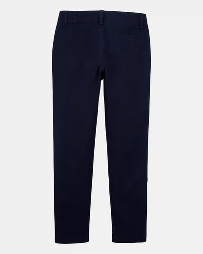 Kid Slim Tapered Chino Pants - Navy