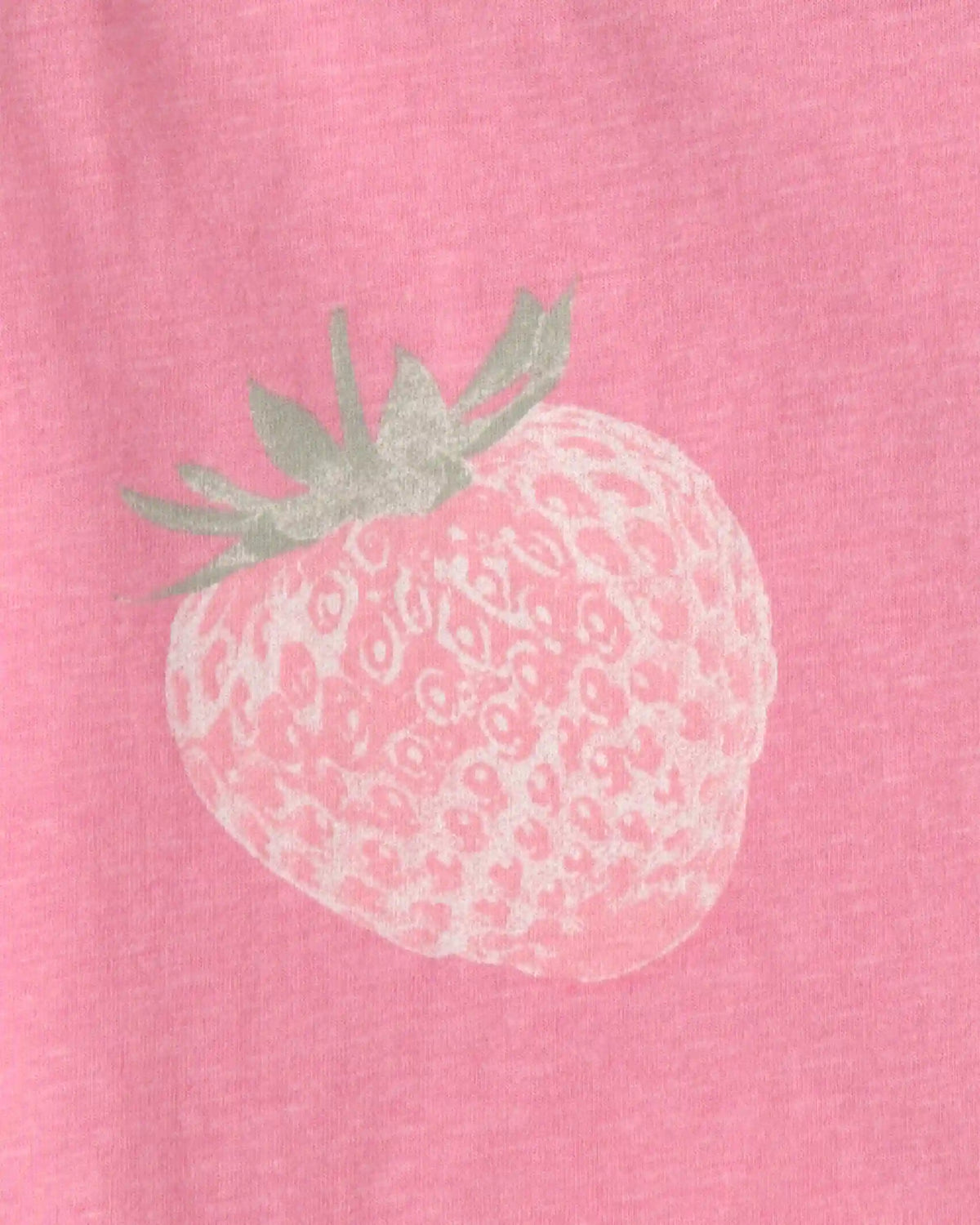 Girls Strawberry Short-Sleeve Dress - Pink